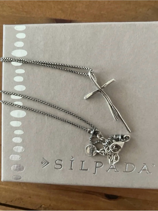 Silpada Jewelry - Silpada Silver Twig Cross Pendant Necklace